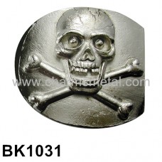BK1031 - Belt Buckle With Skull Logo